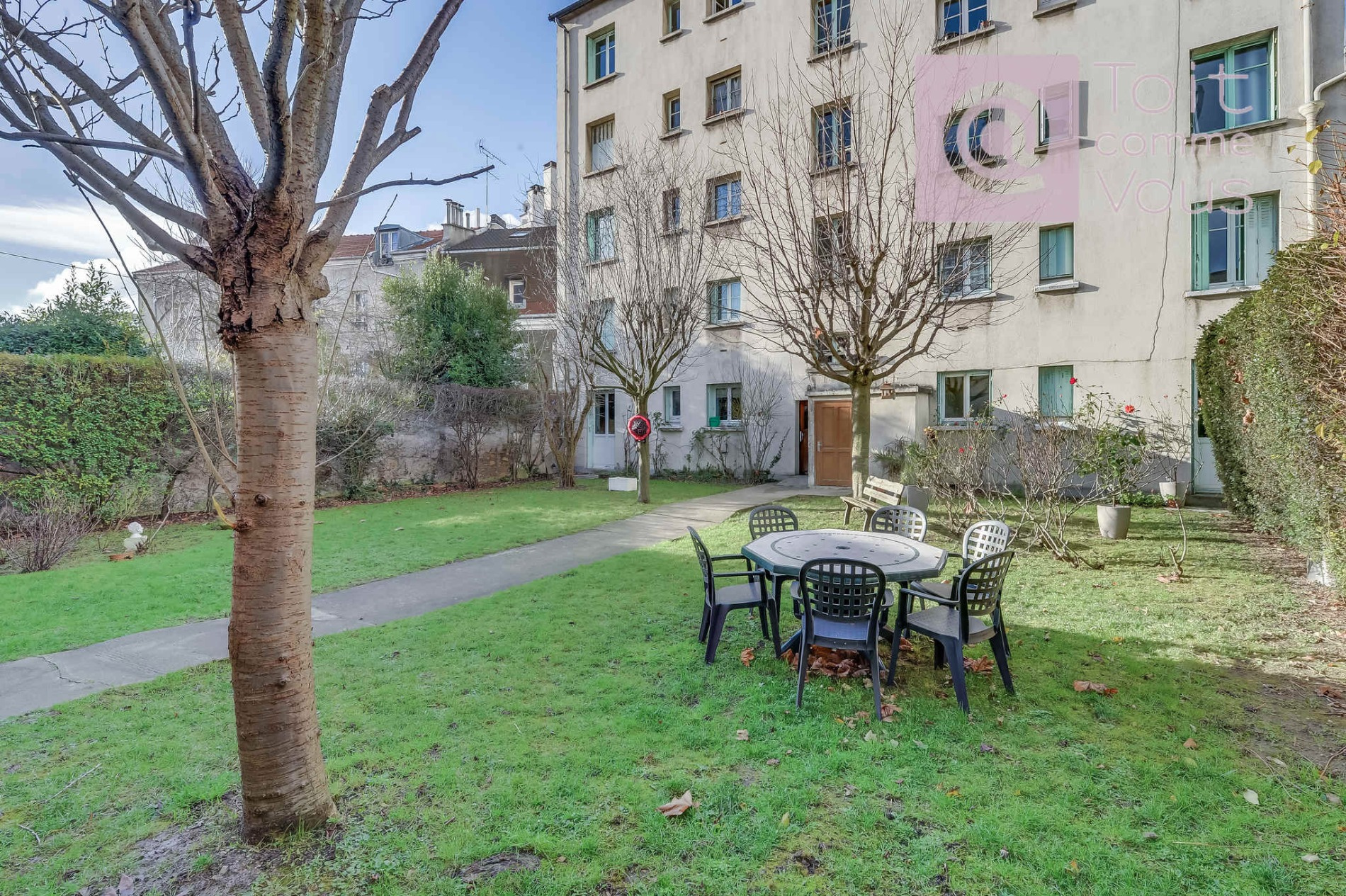 Vente Appartement 3 piéces en rez de jardin, rue de Romainville à